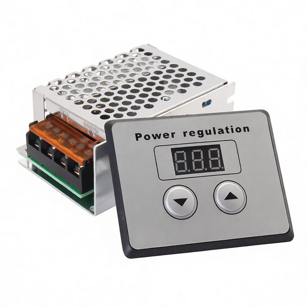 Universal 4000W Digital SCR Voltage Regulator High Power Dimmer Motor Speed Controller Heat Temperature Control Unit