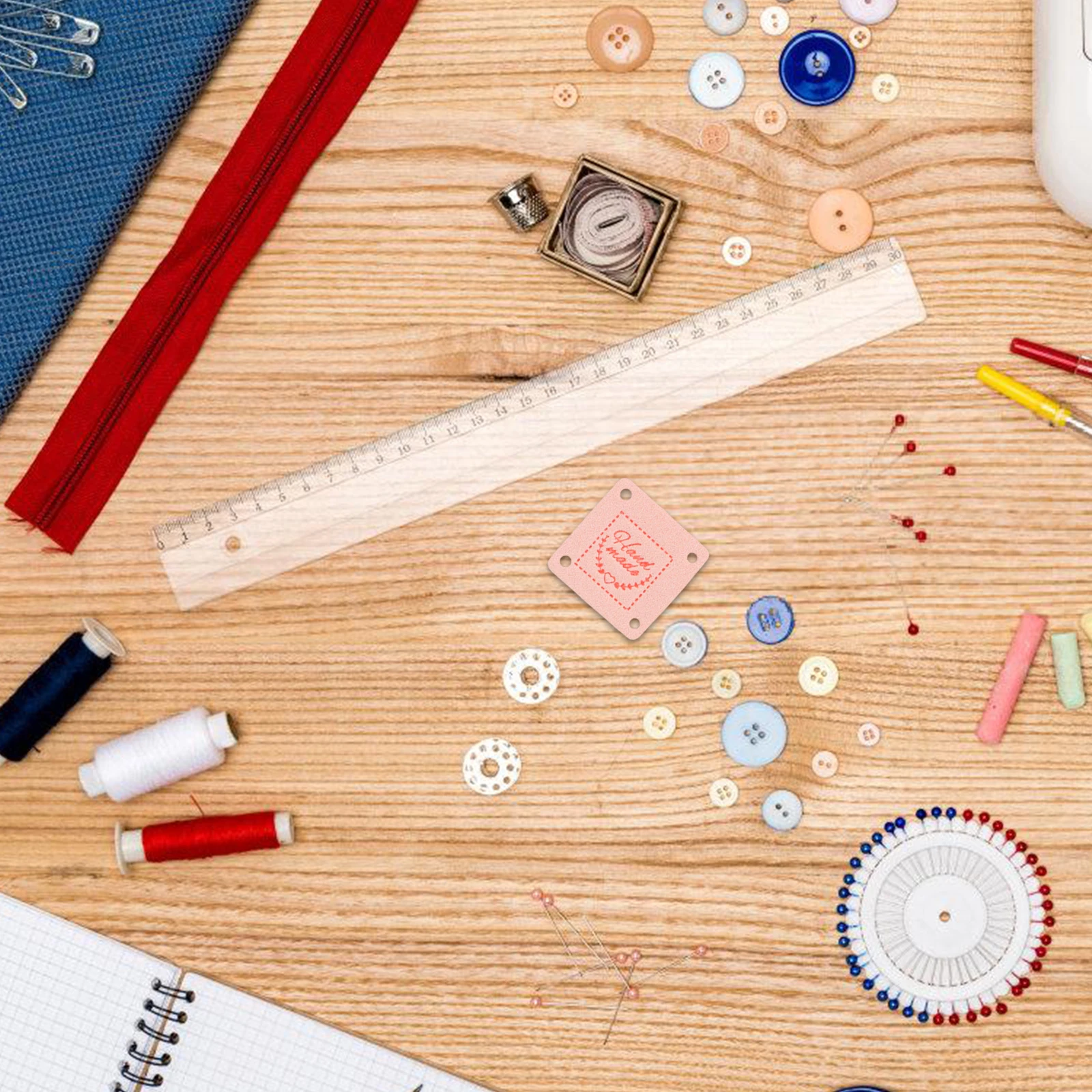 100 ручных ярлыков, тисненые этикетки для шляп и детской одежды