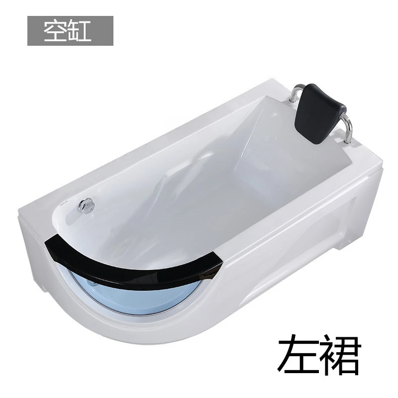 Household single adult thickened acrylic bath Small apartment Internet celebrity Japanese European water curtain waterfall