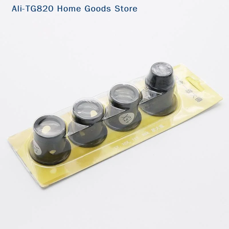 [TG820]4PCS Watch Repair Tool Watch Repair 5 To 20 Times Magnifying Glass Goggles Goggles Watch Repairing Magnifying Glass Set
