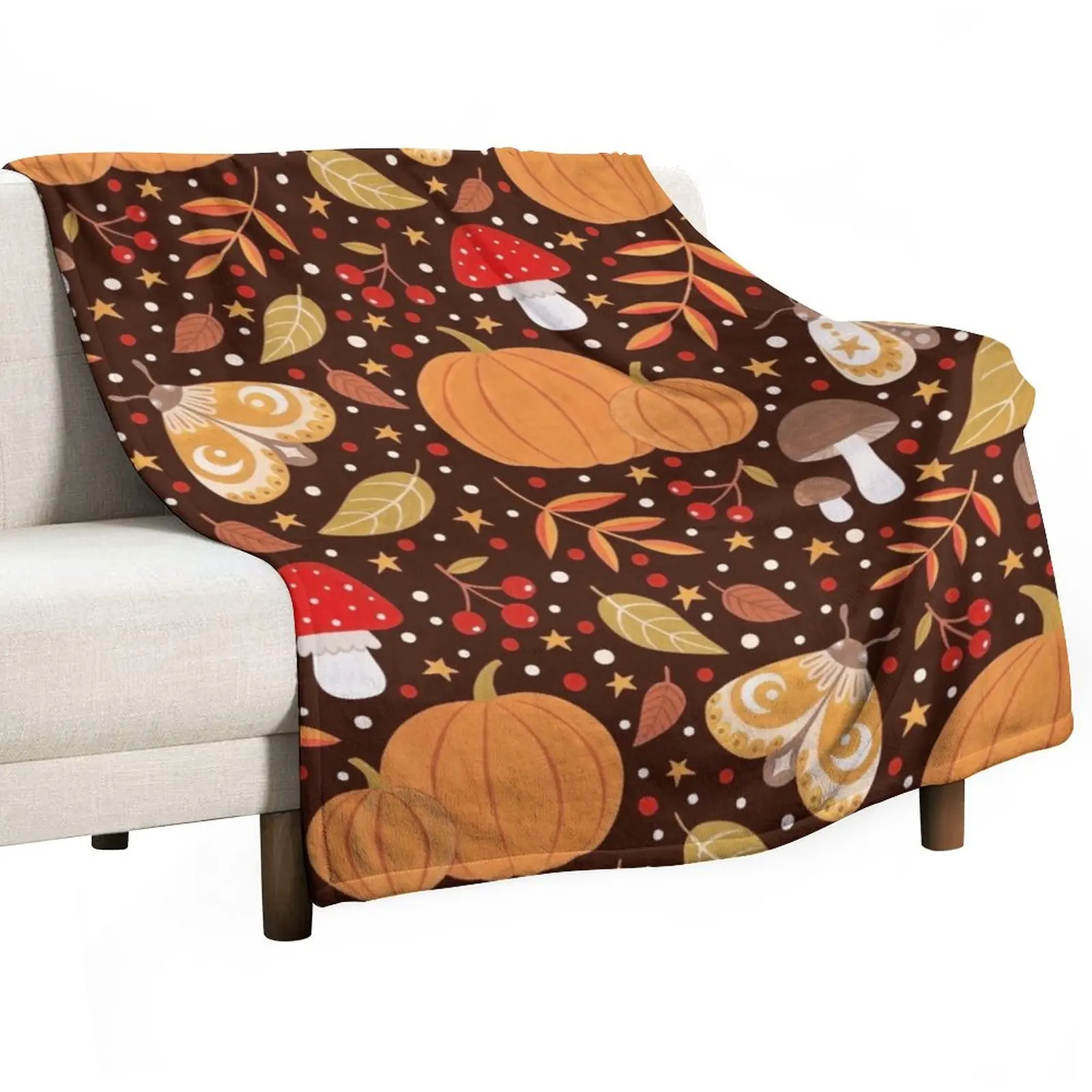 

Autumn elements Throw Blanket Fluffy Shaggy Blanket Sofa Throw Blanket