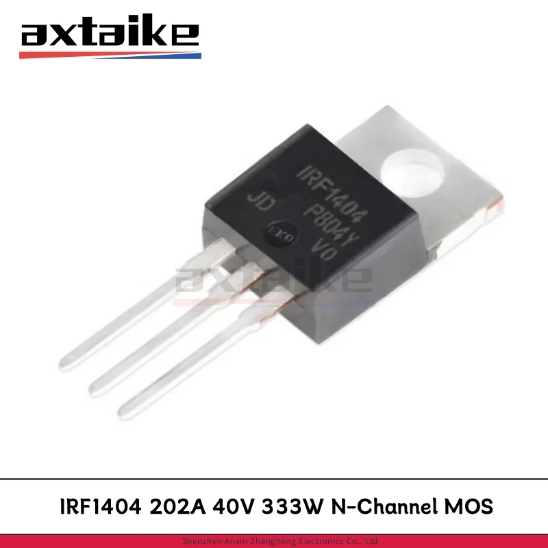 

5PCS IRF1404 TO-220 IRF1404PBF 202A 40V 333W HEXFET Power MOSFET Transistor N-Channel MOS