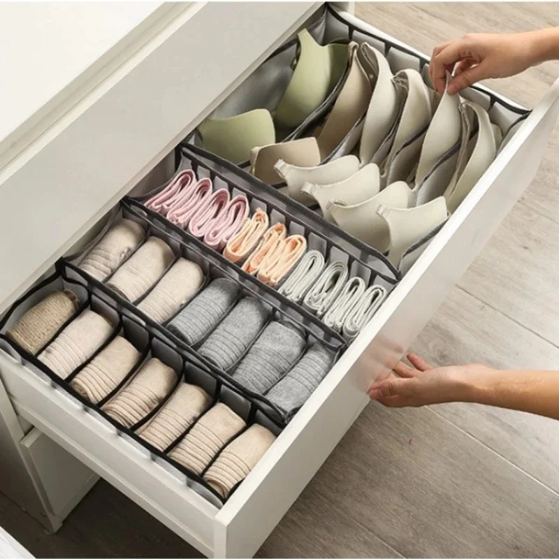 Storage Baskets Clothes Storage Box Closet Separation Organizers Underwear Bra Sock Clothes Pants Compartment Boxes Home Storage