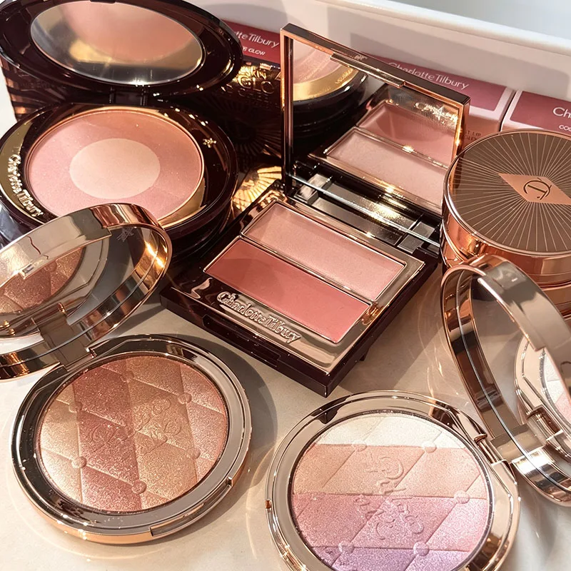 CT Diamond Luminous Highlighter Powder Palette Metallic Cream High Light Eye Shadow Waterproof Face Brightener Natural Cosmetics