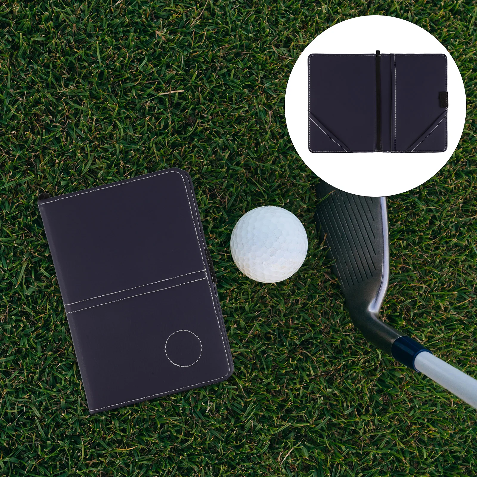

Golf Scorecard Holder Blue Outdoor Sports Competition Score Keeping Notepad Yardage Organizer Golf Score Book Yardage Book Cover