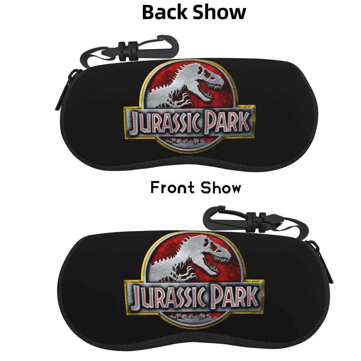 

Dinosaur Jurassic Park Shell Glasses Case Protective Sunglasses Box Women Men Soft Eyeglass Bag Pouch