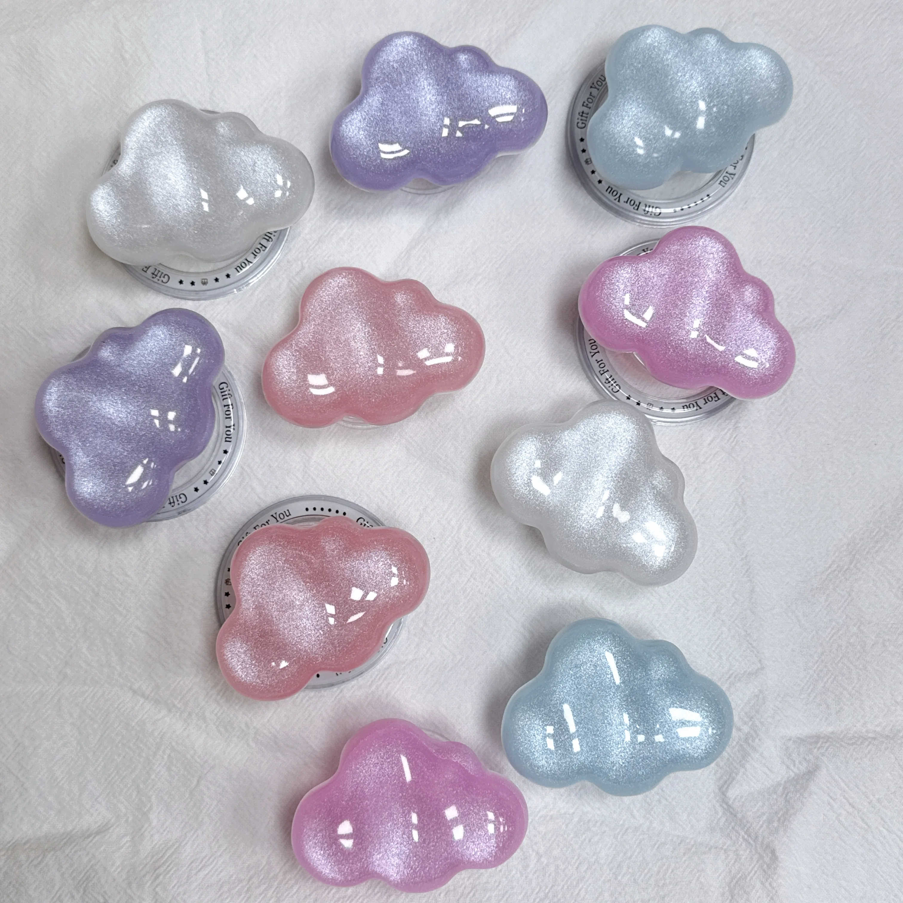 

Магнитный держатель с блестящим облаком и подушкой безопасности, контроллер Griptok, держатель для телефона Tok, поддержка IPhone Magsafe, аксессуары Smart Tok