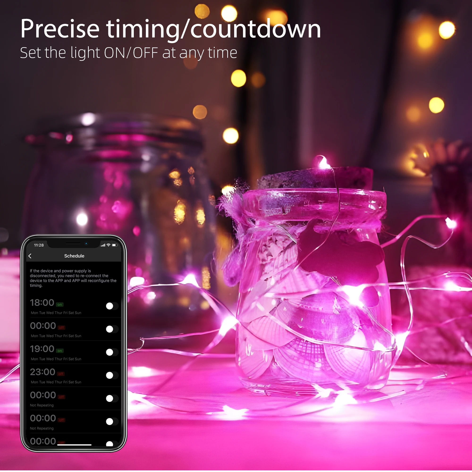 10M100Leds Copper Wire RGB Led Fairy Lights APP Remote Control Smart String Light 8 Mode Christmas Lights Holiday Decorations