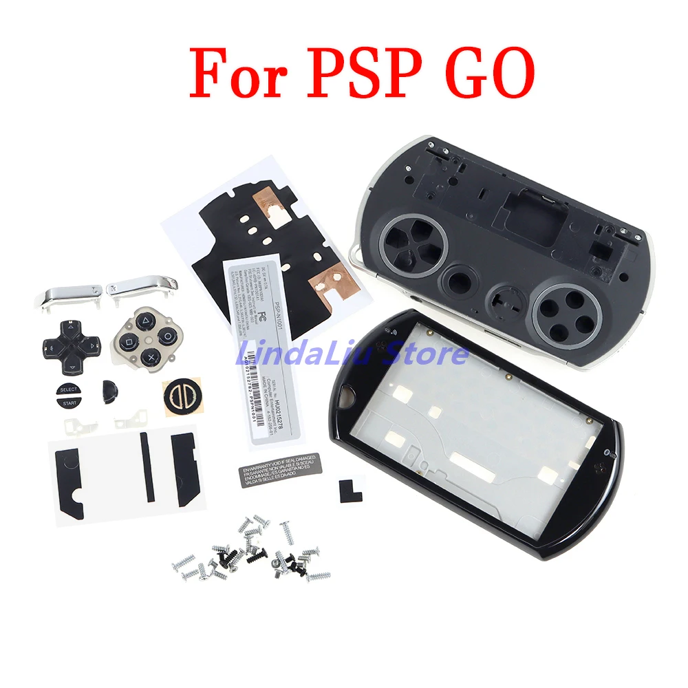 Housing Shell Case For PSP GO Full Set Case with Buttons Kits Stickers For PSP GO Game Console Replacement