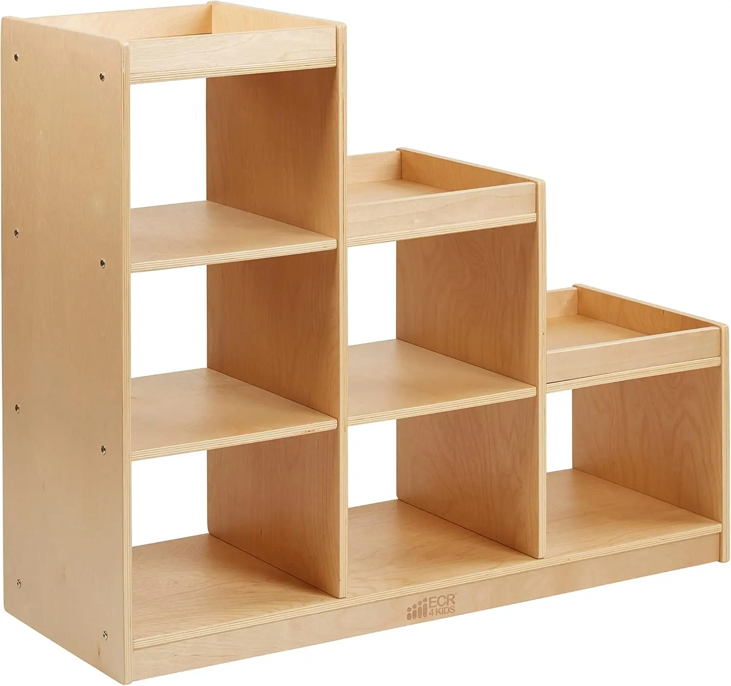 ตู้เก็บของทรงลูกบาศก์ 3-2-1 ชั้นวางโชว์ สีธรรมชาติ