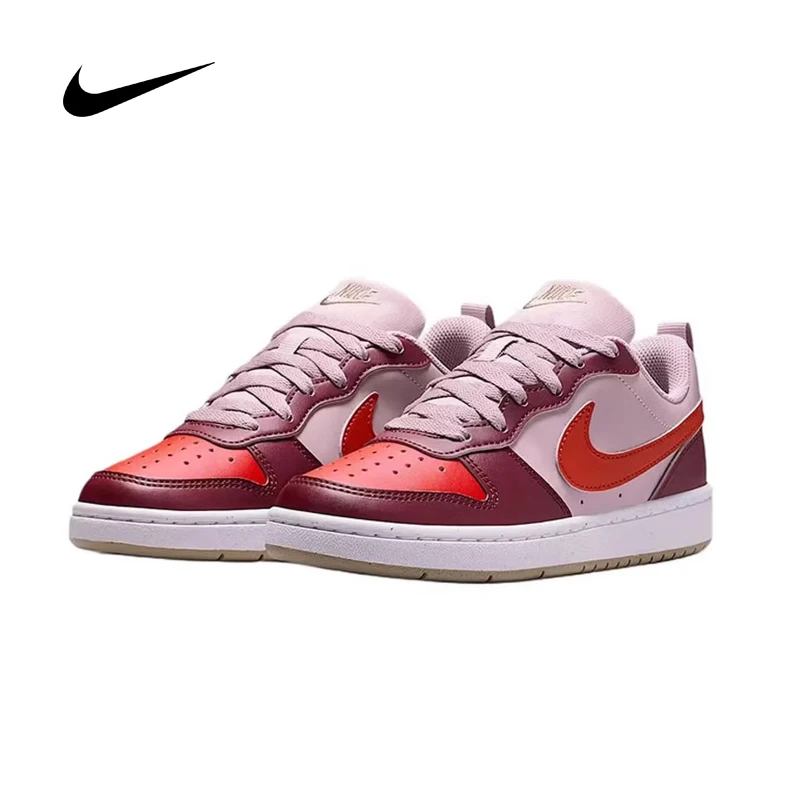 

Женские повседневные кроссовки Nike Court Borough Low Red, удобная обувь для Нового года, DV5456-603