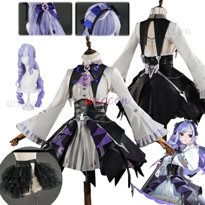 

Vivian Cosplay Costume Wig Dress Headwear Uniform Zenless Zone Zero Mockingbird Halloween Party for Women Girls Carnival Props