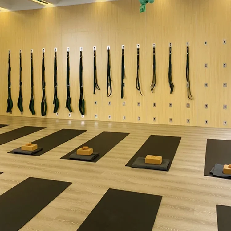 Pilates yoga wall Custom installations accessories Studio Combo Reformer Ropes Sling Kit Iyengar