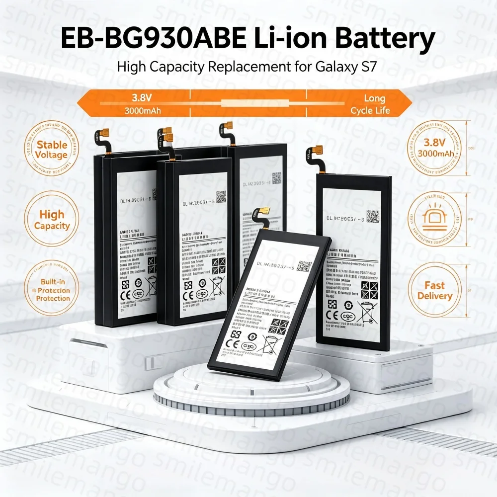 1-10PCS EB-BG930ABE Battery EBBG930ABE For Samsung Galaxy S7 G930 G930F G930FD G930W8 Replacement Mobile Phone Battery 3000mAh