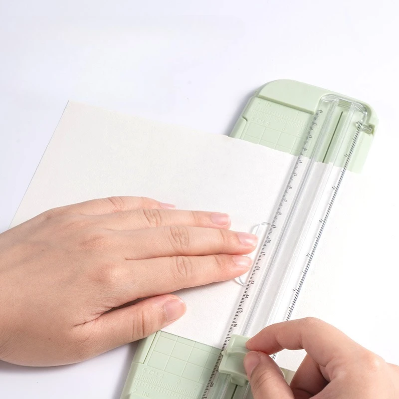 Cortador de papel pequeño A5, plegable, escala de alta definición, posicionamiento, recorte para recortar, diseño de creación de arte fotográfico