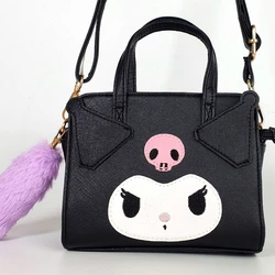 Kuromi Sanrio Sling Backpack My Melody Hello Kitty Dual-use Storage Bag Cinnamoroll Cartoon Side Pompom Purin Shoulder Bag