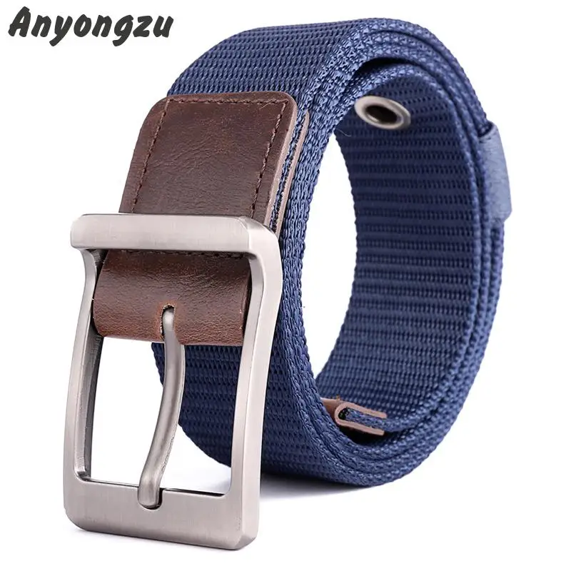 

Alloy Buckle Anti-allergy Quick Drying Outdoor Men Belt Climbing Sports Pin Buckle Rich Simple Sense Weaving Nylon Waisrband