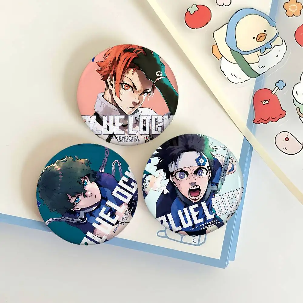 الأزرق قفل شارات صفيح لينة زر دبوس بروش شارة معدنية مخصصة مجوهرات اكسسوارات قبعة حقيبة التلبيب #2