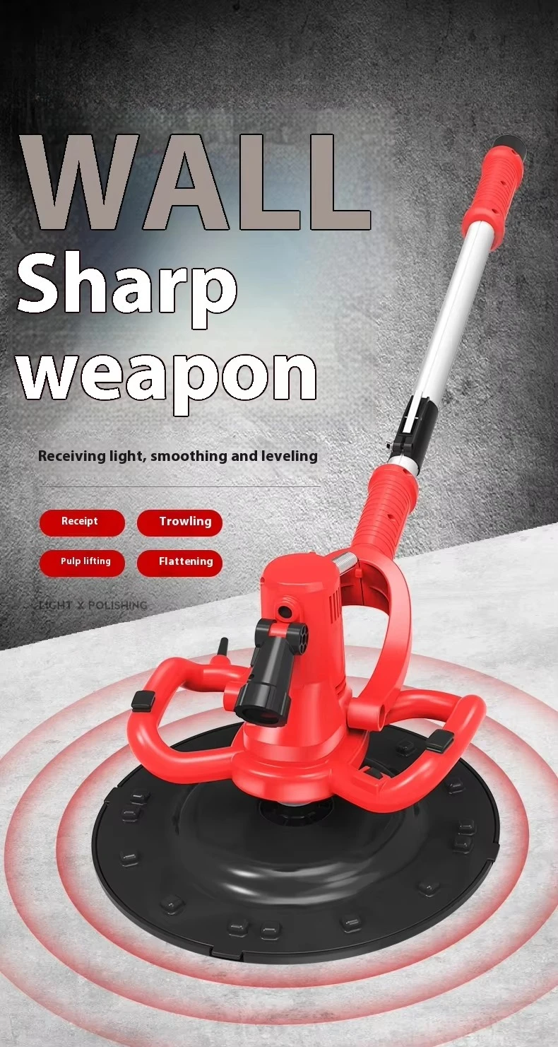 Electric Cement Mortar Pavement Finishing Smoothing Extension Rod Wall Plastering Road Concrete Polishing Machine Power Trowel