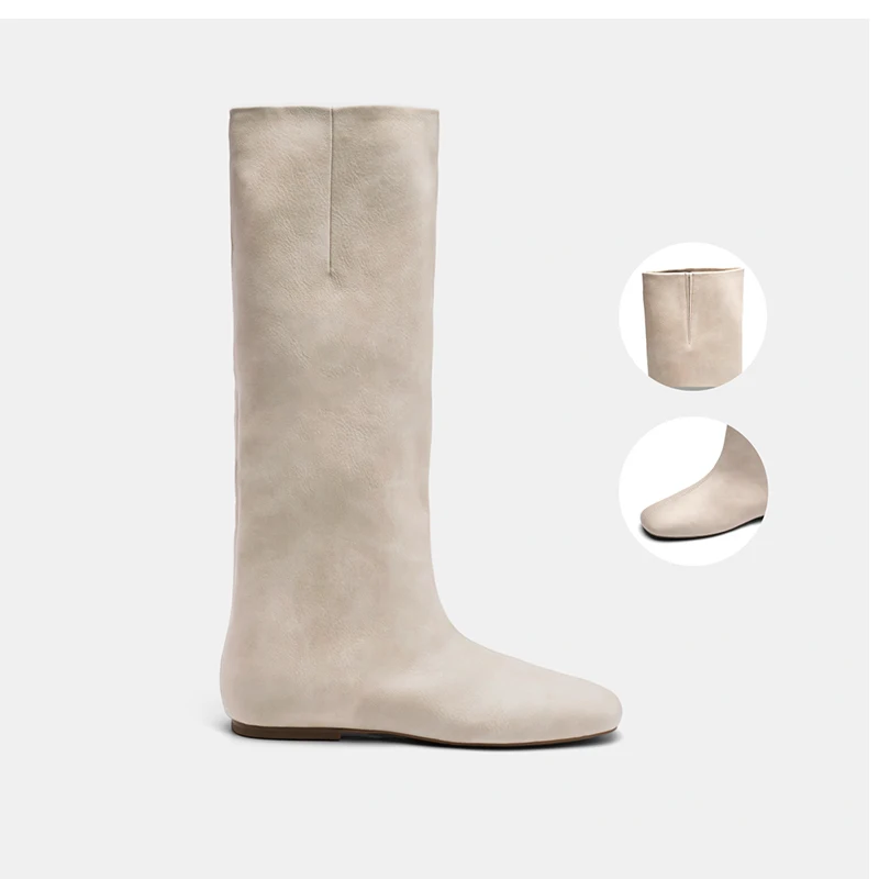 Flats Knee High Women Boots Casual Shoes Sport Sneaker Winter Long Boots 2025 Designer Walking Shoes Chelsea Boots Mujer Botas image 3