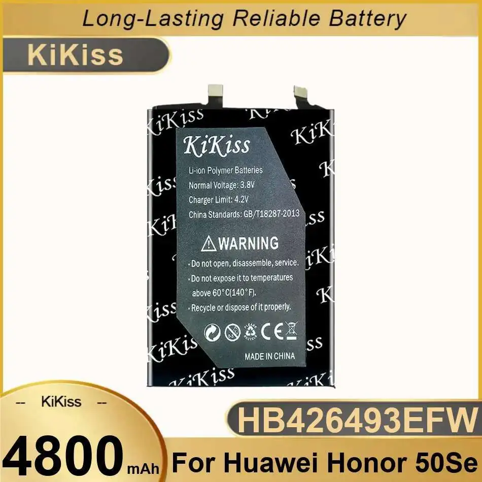 

4800Mah HB426493EFW Mobile Phone Battery For Huawei Honor 50SE Safe