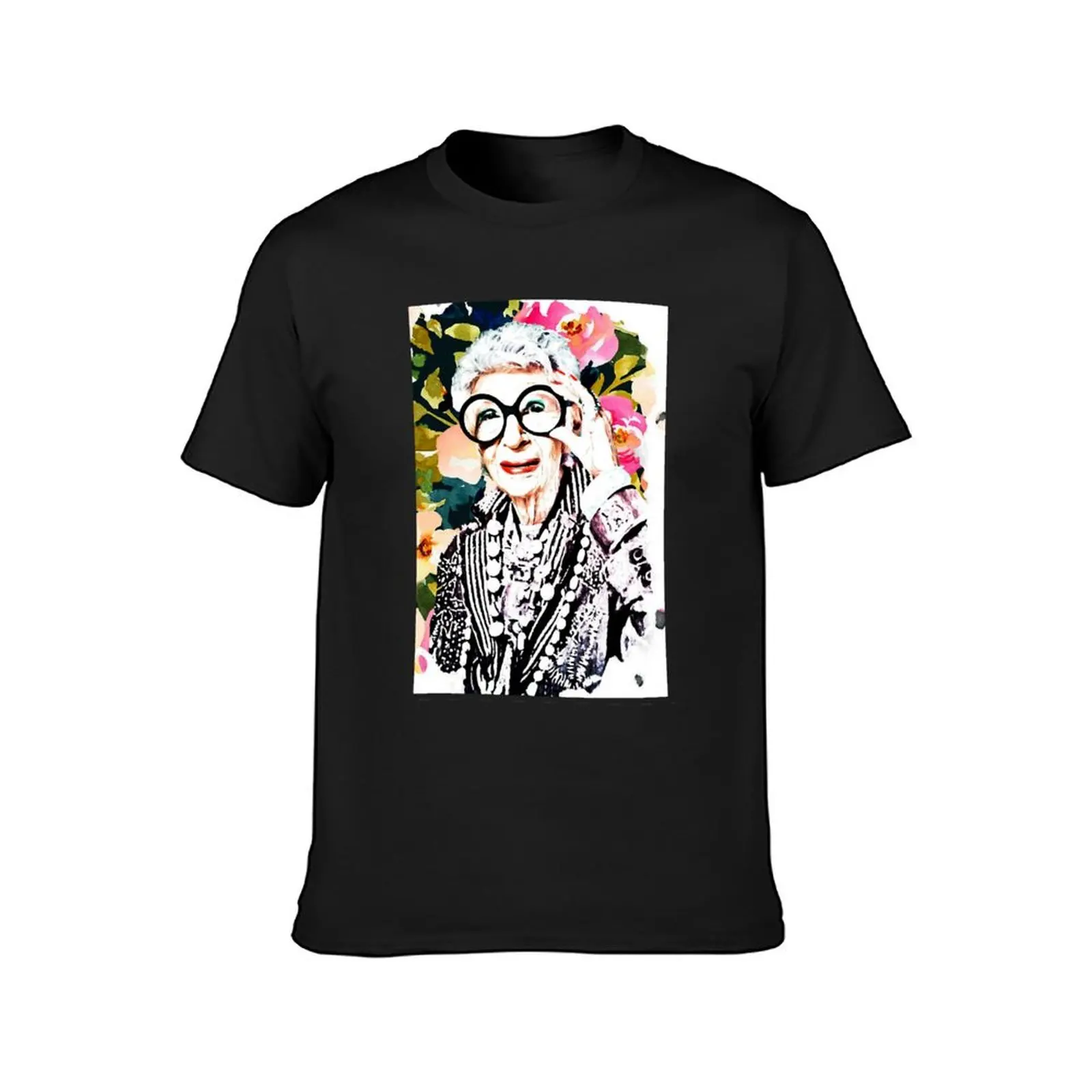 iris apfel fashion T-Shirt Short sleeve tee anime plain mens t shirts pack