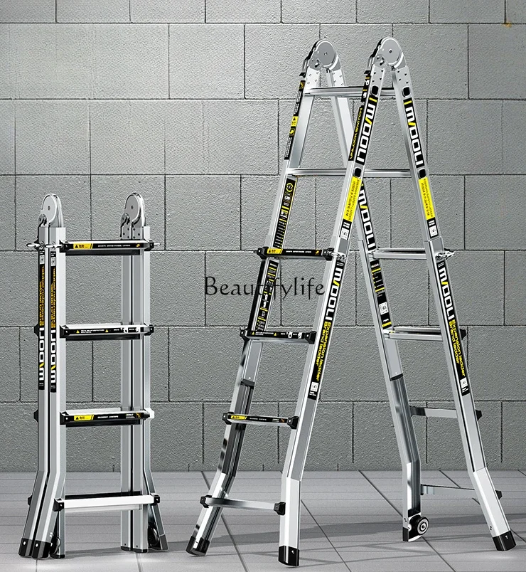 

Telescopic Ladder Multifunctional Portable Lifting Aluminum Alloy Folding Small Giant Ladder