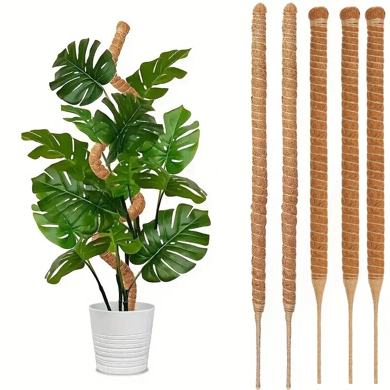 Estaca de Musgo Flexível para Plantas, Suporte para Trepadeiras, Haste de Extensão, Estaca de Suporte para Monstera, Acessórios para Plantas em Vasos de Jardim