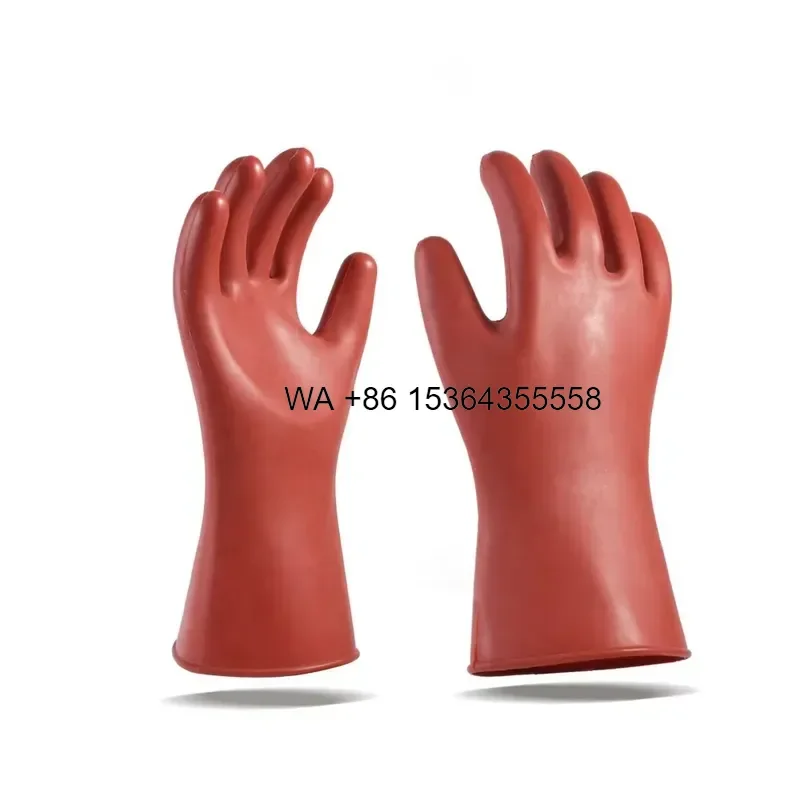 Wmwmnu for High Voltage Generation Anti Electricity Waterproof Work Gloves Factory Wholesale Wear Resistant Rubber for