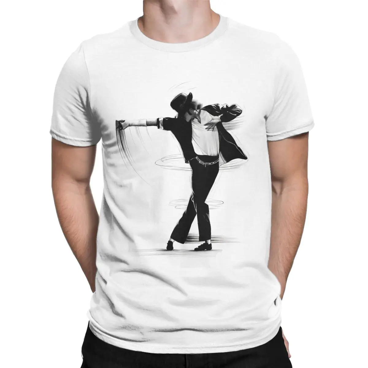 Men T-Shirts Michaels King Of Pop Jacksons Amazing Pure Cotton Tee Short Sleeve Singer Hip Hop T Shirts Crewneck merch Gift Idea