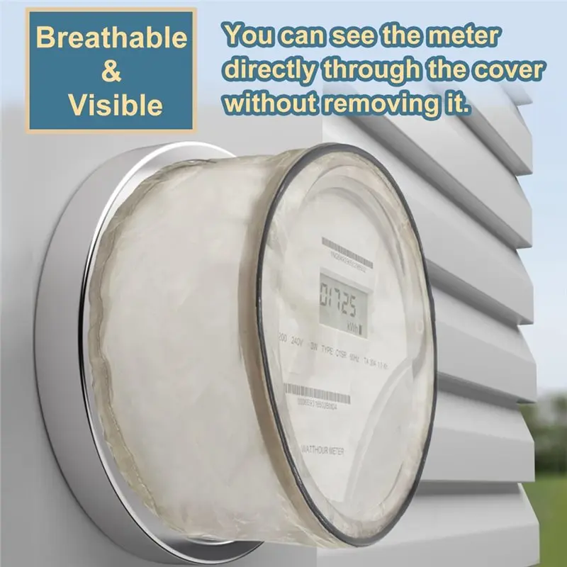 Farday Cage Protection Shield Guard, Smart Meter Cover, Electric Meter Cover Shield With Adjustable Bottom Meter Cover