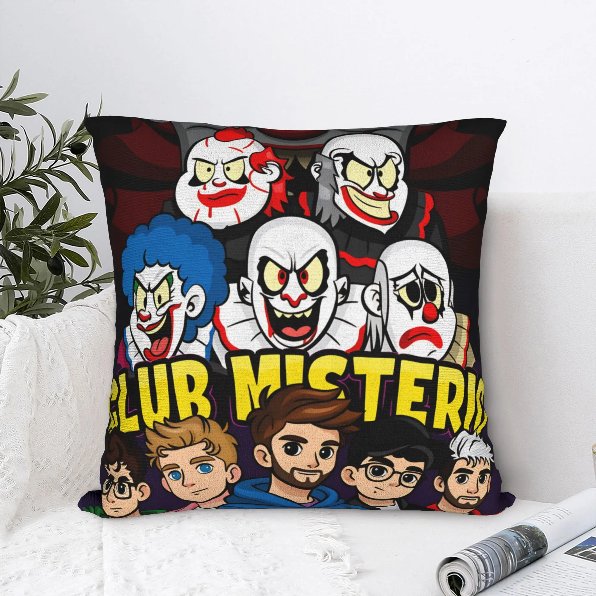 Funda de almohada Fede V-Vigevani Club Misterios Design, funda de almohada para sala de estar, sofá, fundas de almohada de moda