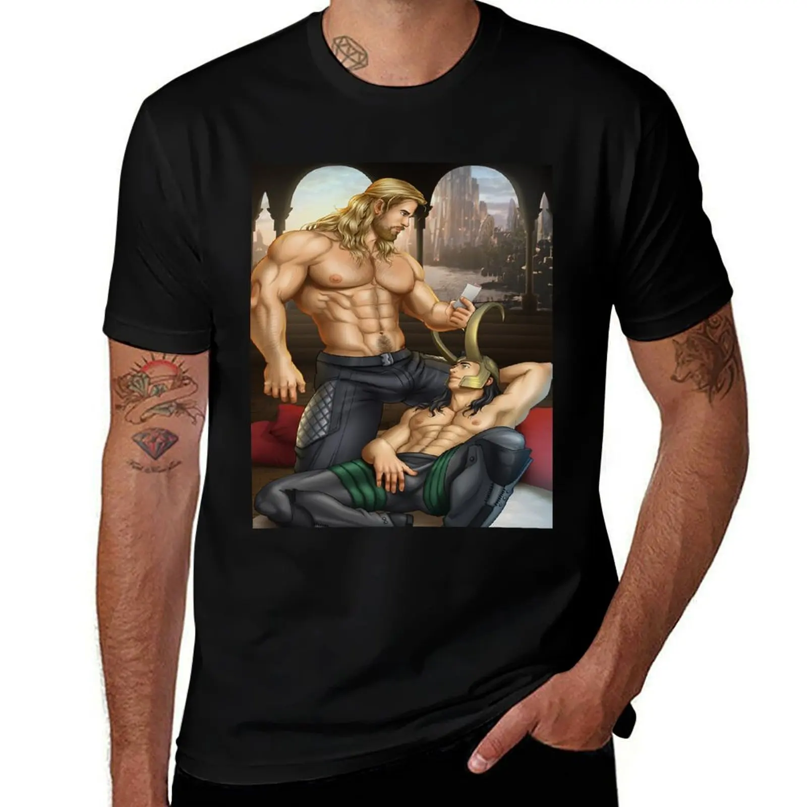 

Art - chris hemsworth T-Shirt man t shirt cotton man t shirt luxury t shirts for man slim fit T-Shirt