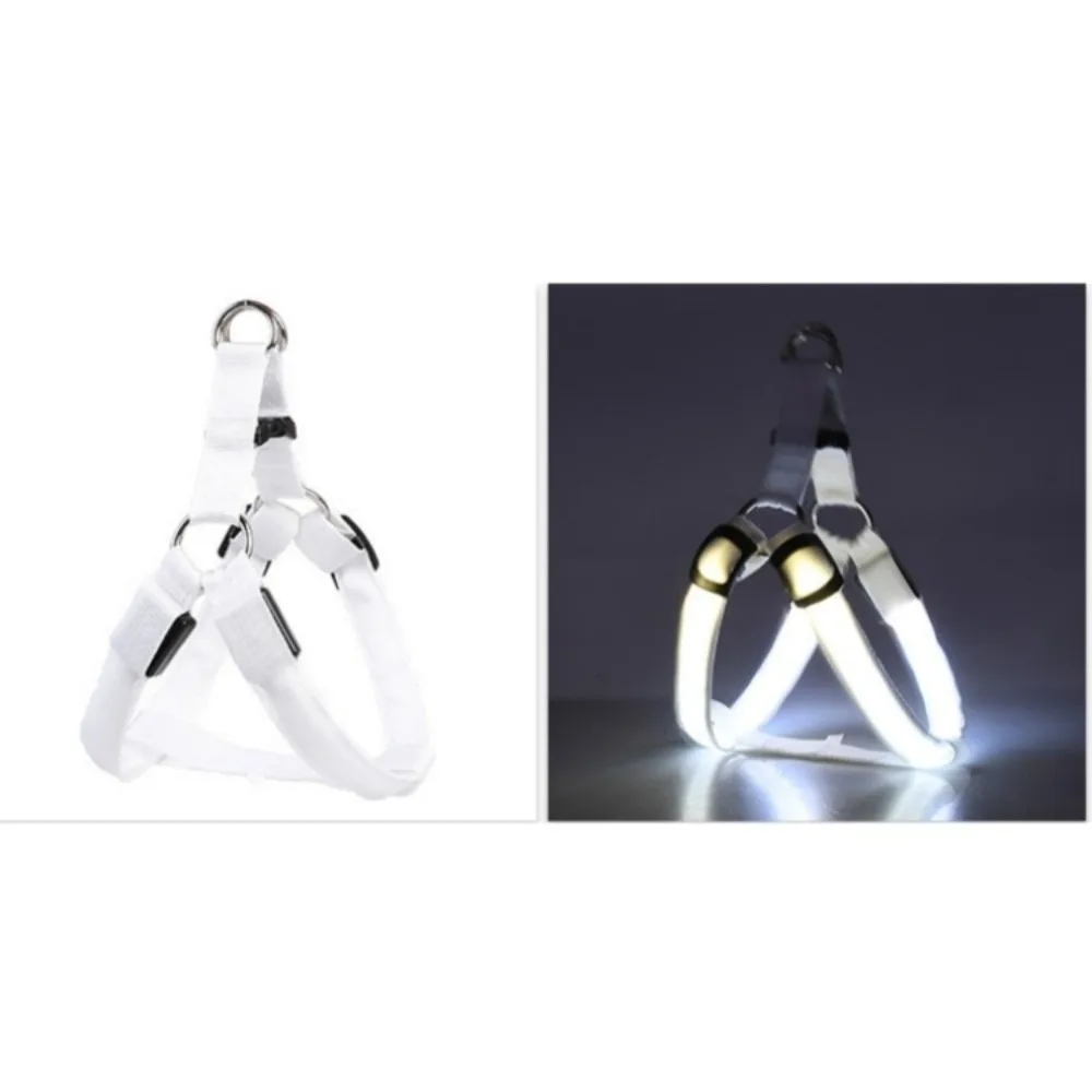 

Light Up LED Dog Harness Rechargeable Flashing Luminous Pet Chest Strap Adjustable Soft Dog Glowing Vest Night Walking The Dog