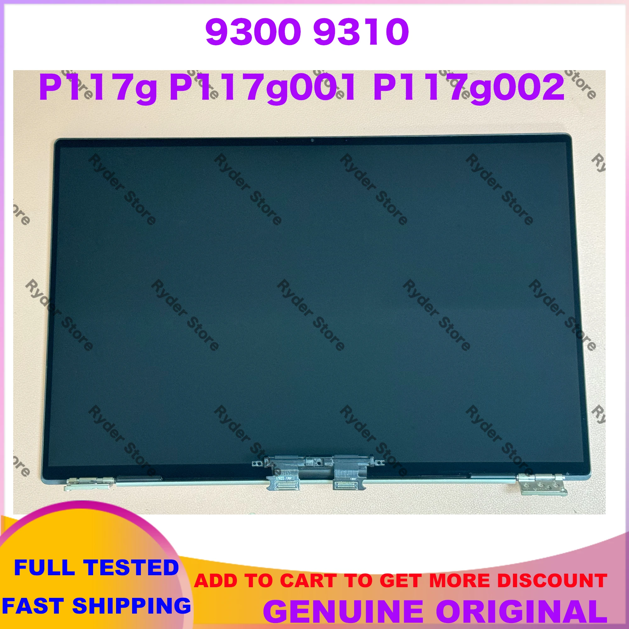 

13,4 "для Dell XPS 13 9300 9310 P171G P117G001 P117G002 Замена сенсорного ЖК-экрана в сборе с сенсорным экраном FHD + UHD +