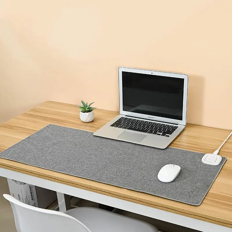 Electric Heat Mouse Pad Table Mat Display Temperature Heating Mouse Pad Keep Winter Warm Hand For Office Computer Desk Keyboard