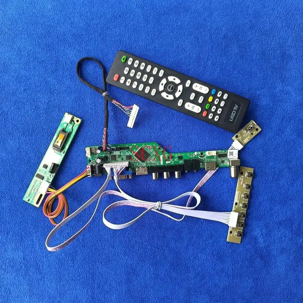 

Fit QD14XL07/QD14XL12/QD14XL19/QD14XL20 LCD Screen Drive Board 1-CCFL 30 Pin LVDS AV VGA USB HDMI-compatible Kit 1024*768 Analog