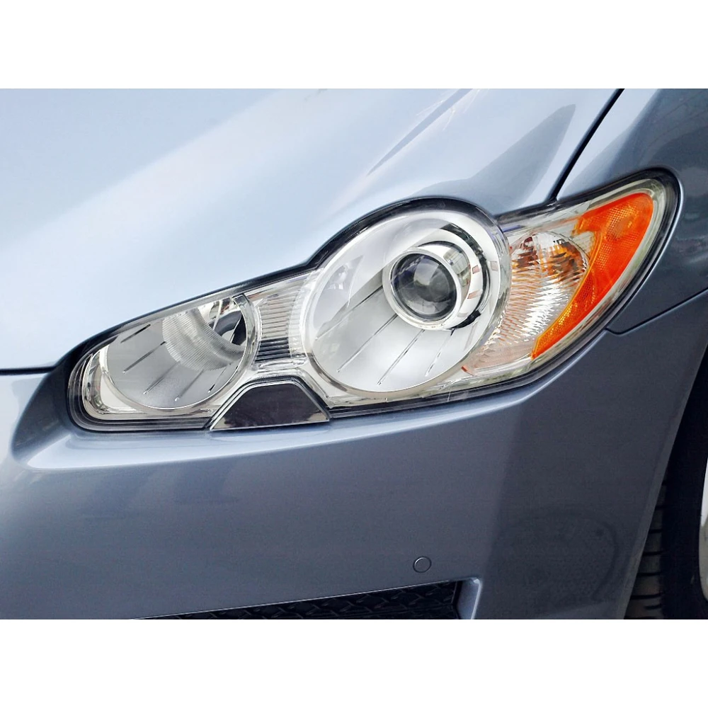 كشافات غطاء عدسة شبكي لجاكوار XF 2008 2009 2010 2011 المصباح قذيفة عاكس الضوء الشفاف #6