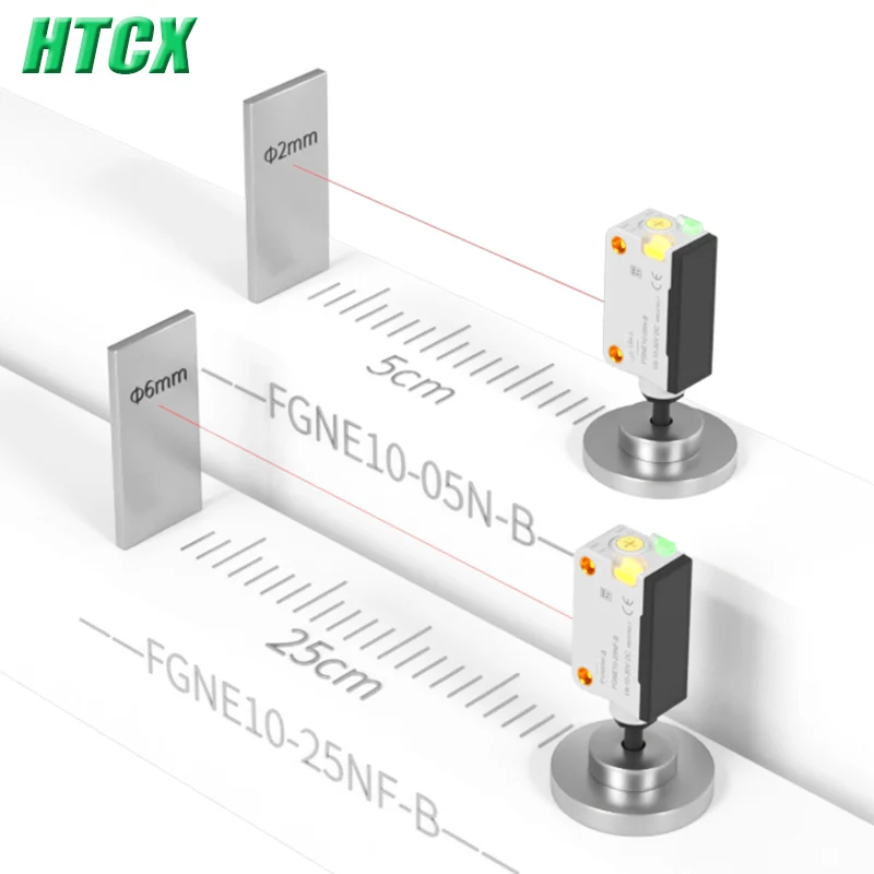 New Background suppression photoelectric induction switch sensor FGN10-25NF-B square infrared visible light CX-442 FGNE10-30NF-B