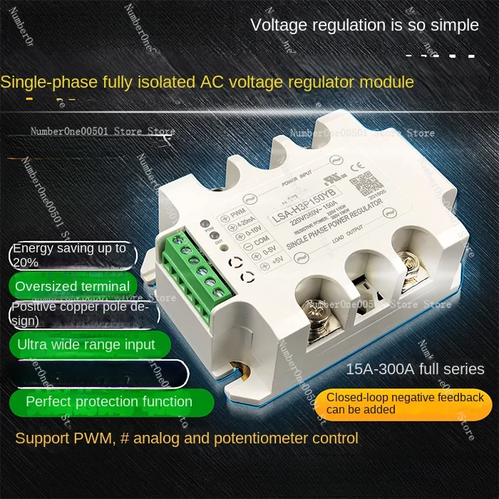 

Three-phase AC voltage regulation module Power regulator SCR solid state relay Heating tube temperature regulation