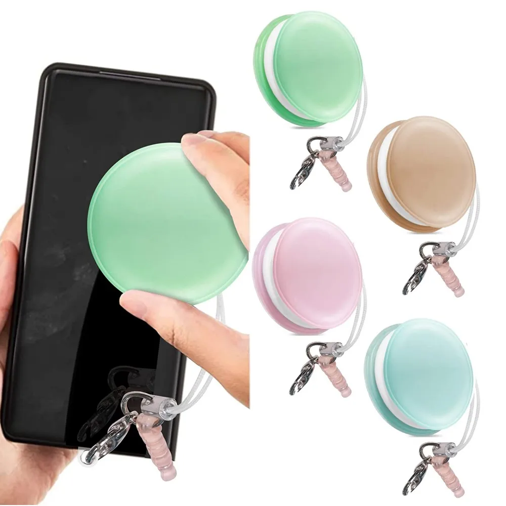 Mini Round Portable Phone Screen Cleaning Wipes Glasses Lens Cleaner with Dust Plug For iPhone Samsung Xiaomi iPad Screen Wipe