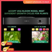 200W PB2000 LED Grow Light Full Spectrum Withdimmable Silent Fan Forindoor Plants Flower Vegetable Seedling Lighting US Plug