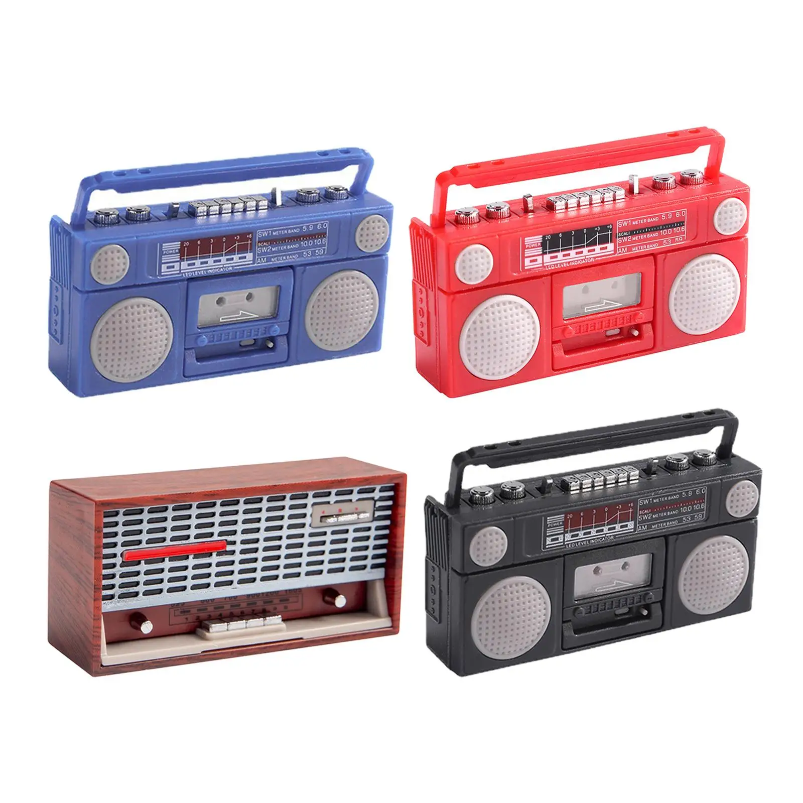 Vintage grammofoonfonograaf: klassieke muziekspeler voor poppenhuisdecor