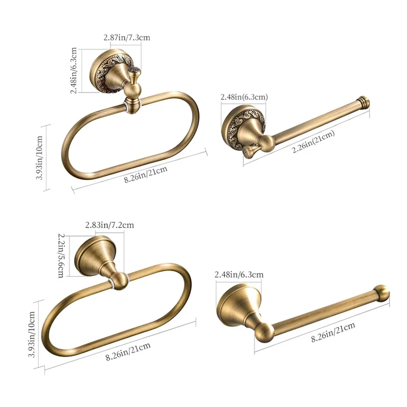 Bathroom Accessories Sets Toilet Tissue Roll Paper Holder Towel Rack Hardware EL80Y86Z