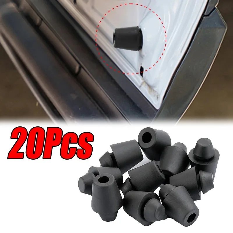 20Pcs Car Door Rubber Pads Anti-collision Gasket Trunk/Hood Closing Shock Absorbing Dampers Rubber Buffer Blocks Car Accessories