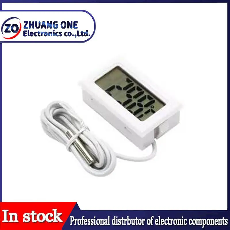 Mini LCD digital thermometer used for freezer temperature - 50-110℃ refrigerator thermometer indoor and outdoor waterproof probe