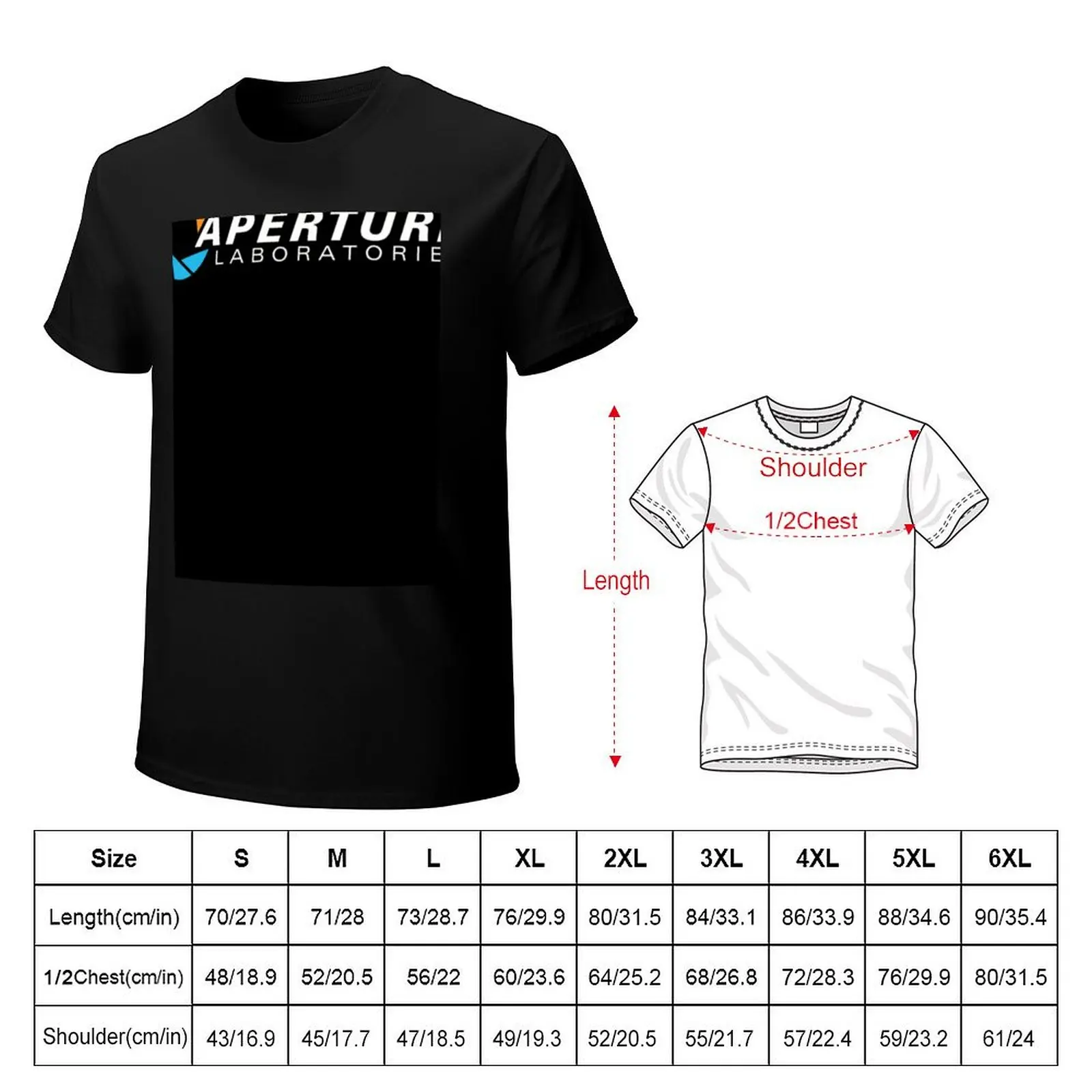 Portal Aperture Science Laboratories T-Shirt Breathable Mesh Panel T-Shirt