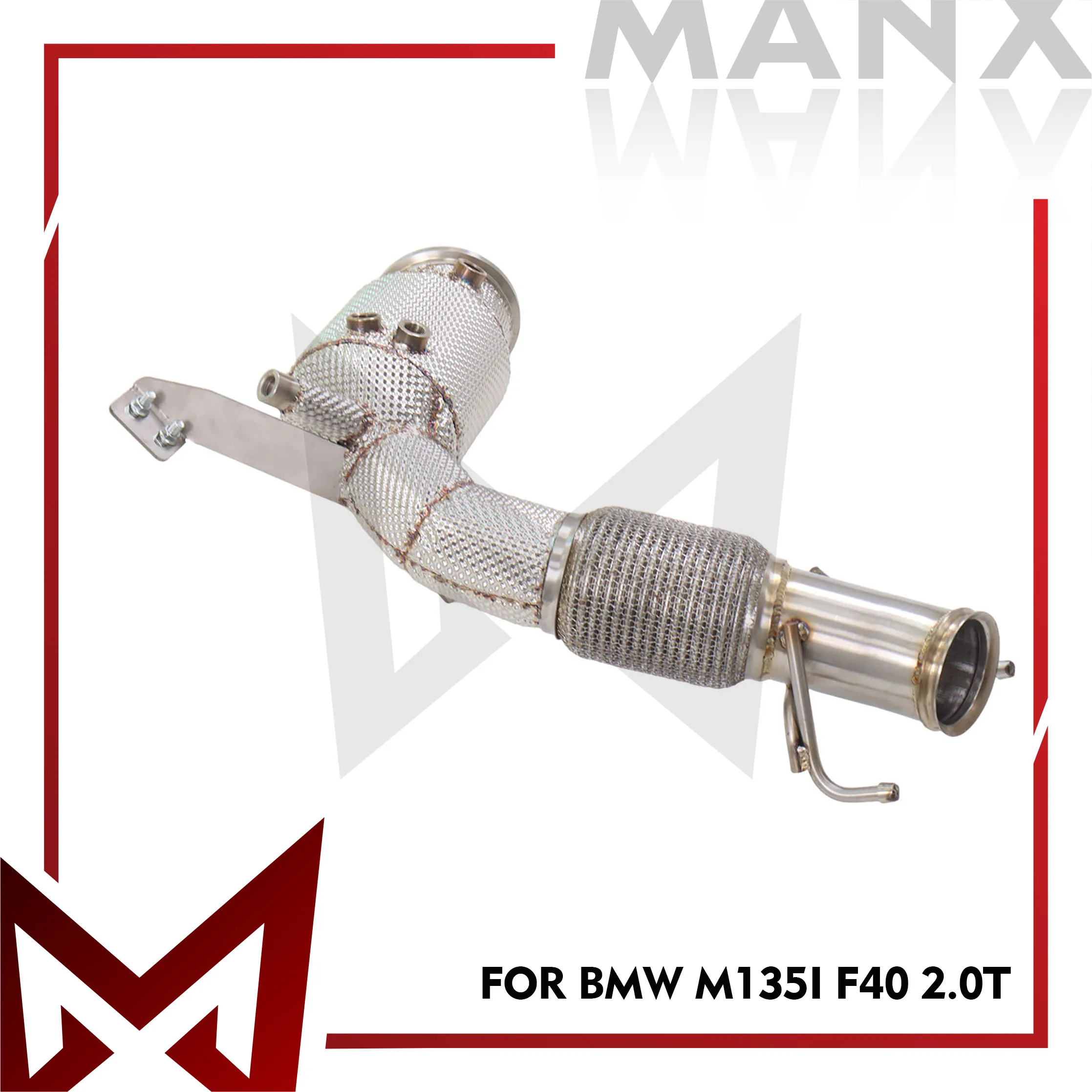 

MANX Downpipe Suitable For BMW M135i F40 2.0T High Flow Performance Exhaust System Stainless Steel