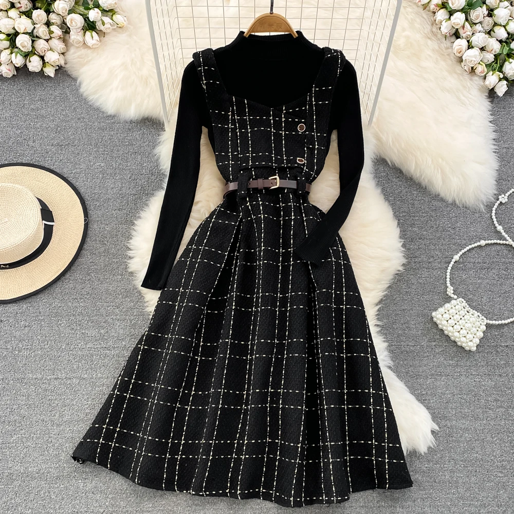 Vestidos De Mujer Maxi kobiety Party Vintage Zipper podstawy geometryczne zestawy dwa kawałki wysokiej talii Casual eleganckie ubrania Sexy Dress