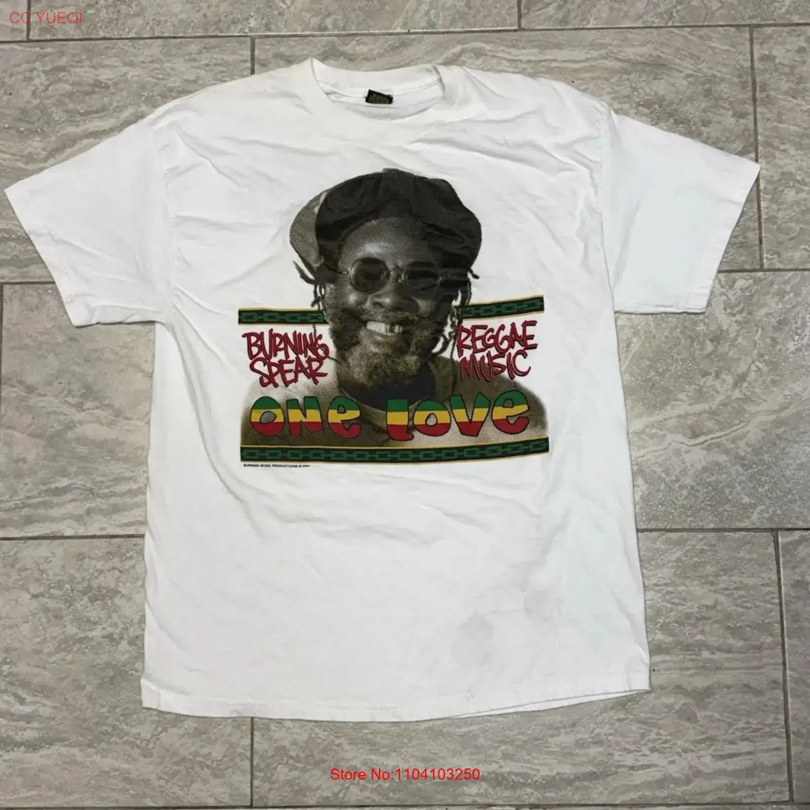 Vintage 1996 Burning Spear XL T Shirt Reggae Band Marley Peter Tosh Culture Rasta vintage Washed fashion designer clothes Soft
